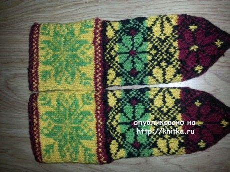 Подборка описаний и схем жаккарда для вязания носков спицами