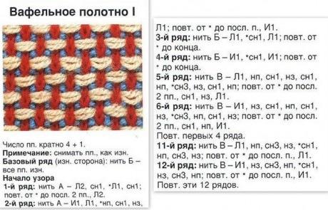Подборка схем для вязания двухцветных моделей спицами