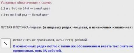 Подборка схем для вязания двухцветных моделей спицами