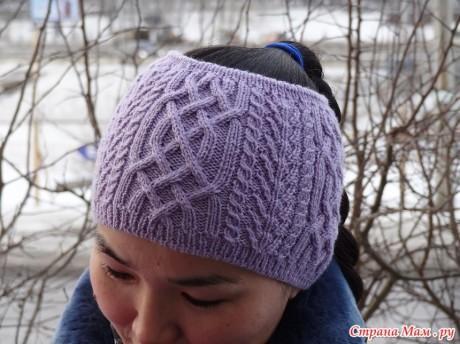 Вязаные повязки на голову для женщин и детей с мотивами