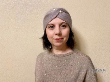 Вязаные повязки на голову для женщин и детей с мотивами