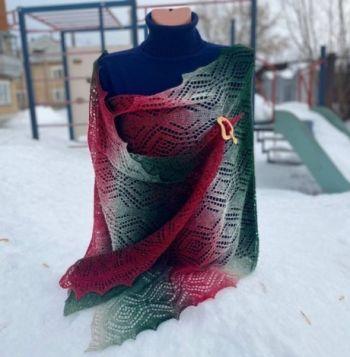 Вяжем ажурный шарф спицами, подборка узоров