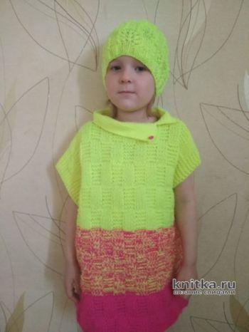 Вяжем жилетки для девочки спицами, большой выбор схем и описания