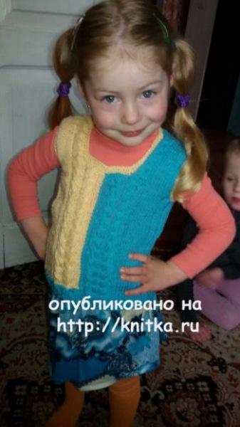 Вяжем жилетки для девочки спицами, большой выбор схем и описания