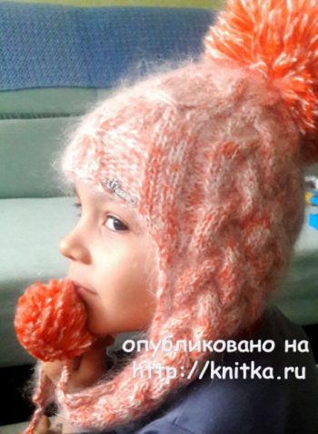 Вязаная шапка с косами, ШИРОКИЙ ВЫБОР УЗОРОВ