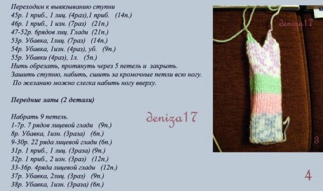 Вяжем игрушки спицами, самый большой выбор схем и описаний!