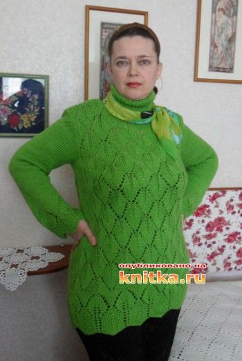 Вяжем тунику спицами, большой выбор узоров!