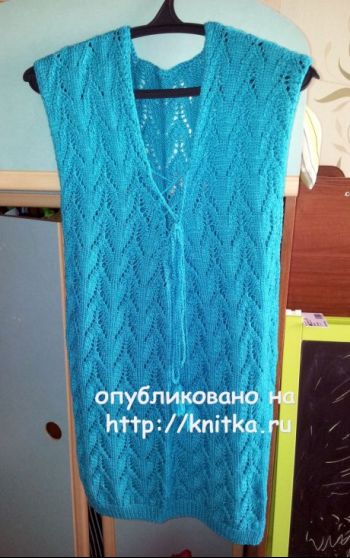 Вяжем тунику спицами, большой выбор узоров!
