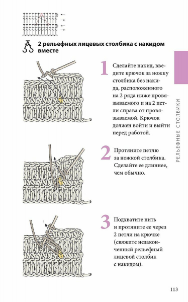 Техники и способы выполнения вязаных стежков.