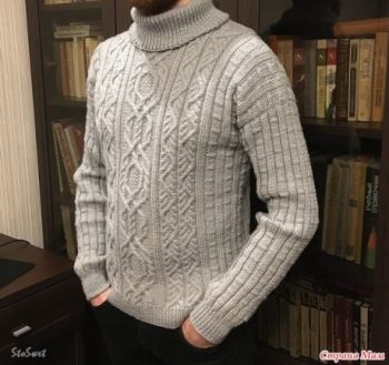 Вязание джемперов спицами, большая подборка схем и описаний