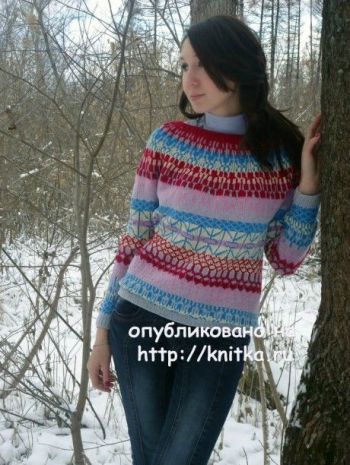 Вязание джемперов спицами, большая подборка схем и описаний