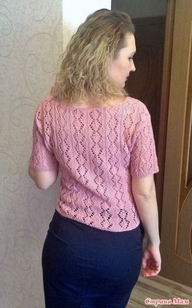 Вяжем пуловер Fishnet Knit от Scissors, BIG BOOK - схемы и описания.