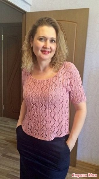 Вяжем пуловер Fishnet Knit от Scissors, BIG BOOK - схемы и описания.