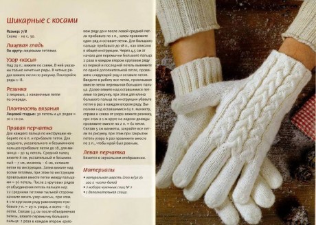 Мы вяжем перчатки спицами и имеем массу схем и описаний на выбор!