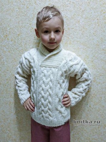 Вяжем джемпер для мальчика, большой выбор схем!