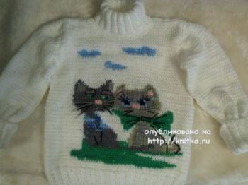 Вяжем джемпер для мальчика, большой выбор схем!