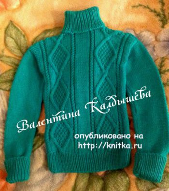 Вяжем джемпер для мальчика, большой выбор схем!