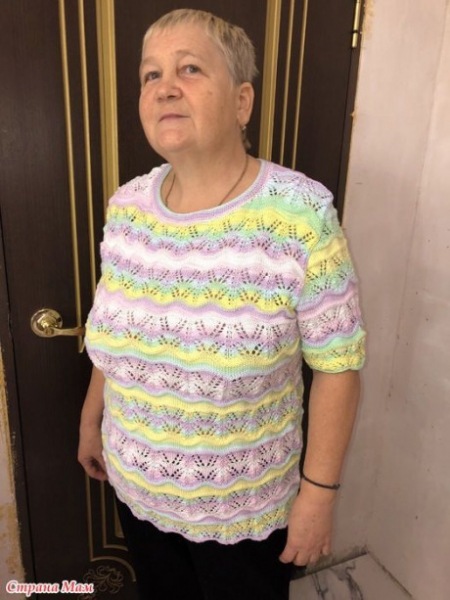 Вяжем летние кофточки, большой выбор схем и описаний!