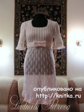Вяжем открытое платье спицами для женщин, схемы подборка!