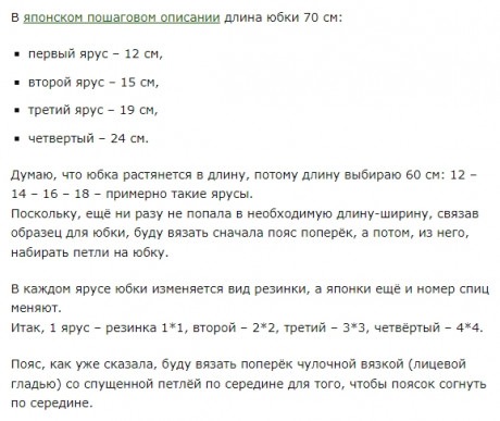Вяжем юбки спицами, большой выбор схем и описания