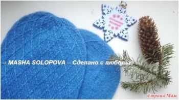 Вяжем зимние шапки спицами, большой выбор схем!