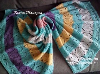 Вяжем плед спицами для дома, большой выбор схем!
