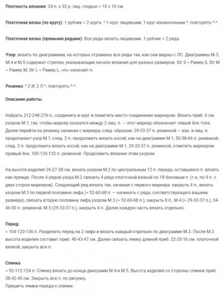 Вяжем топ спицами, большой выбор схем и описания