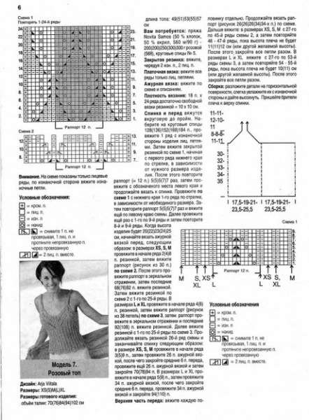 Вяжем топ спицами, большой выбор схем и описания