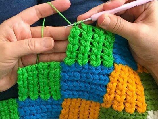 схемы для многоцветного вязания крючком.