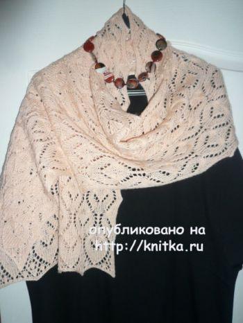 вяжем ажурные палантины, большой выбор