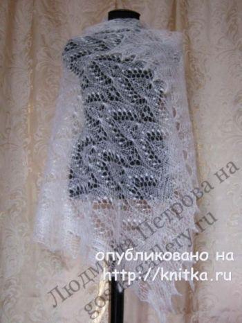 вяжем ажурные палантины, большой выбор