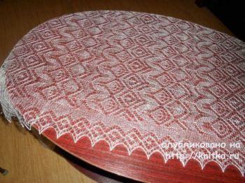 вяжем ажурные палантины, большой выбор