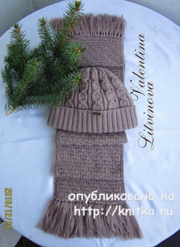 вяжем мужские шапки спицами. большой подбор схем!