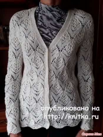 ажурный жакет из спилка, большой список мест и описание