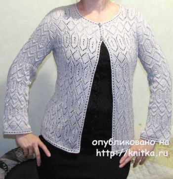 ажурный жакет из спилка, большой список мест и описание