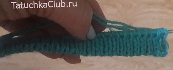 Схема вязания двойной резинки на спицах