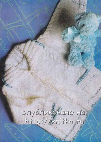 вяжем кофточки для новорожденного, большой выбор схем!