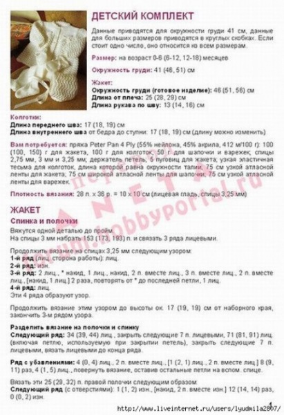 вяжем кофточки для новорожденного, большой выбор схем!
