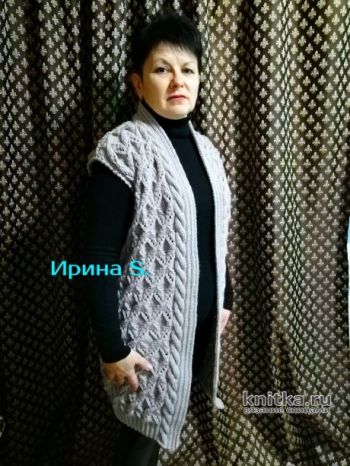 Вяжем жилет спицами, большой выбор узоров!