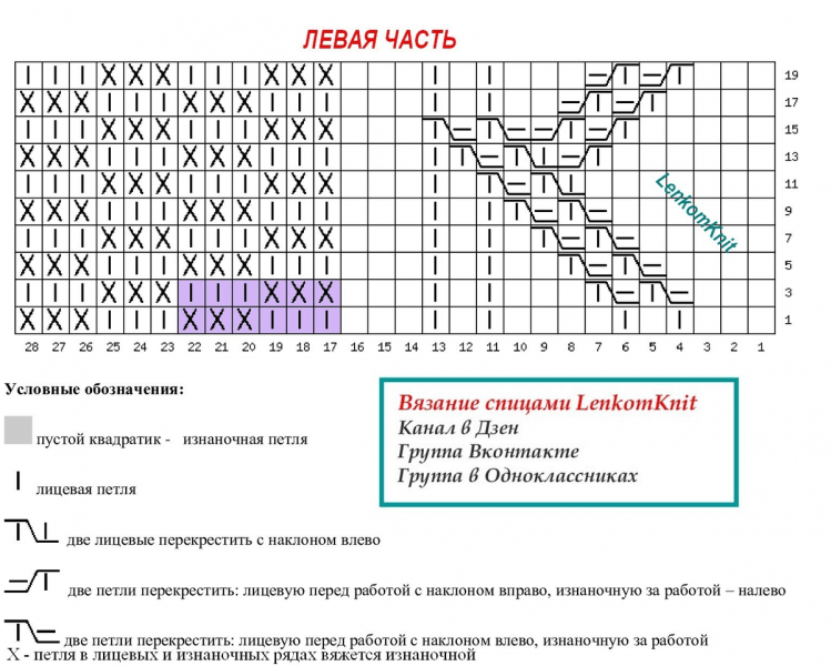 29 новых схем вязания схема
