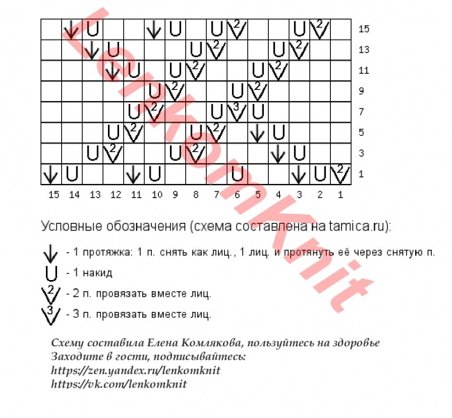 Повседневные джемперы и пуловеры схема