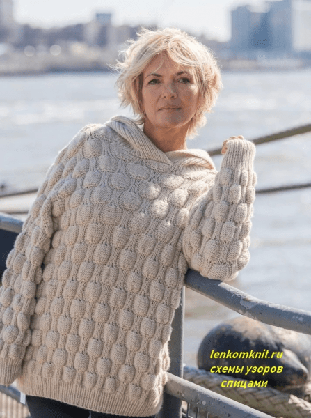 Модель с рельефным узором схема