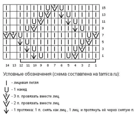 Короткий топ с ажурным узором