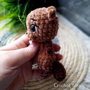 Бобрёнок амигуруми. Схема вязания крючком.