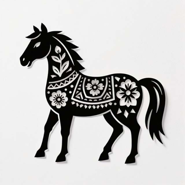 Трафареты на окна для вырезания из бумаги к новому 2026 году