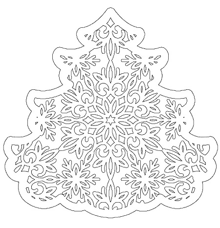 Трафареты на окна для вырезания из бумаги к новому 2026 году