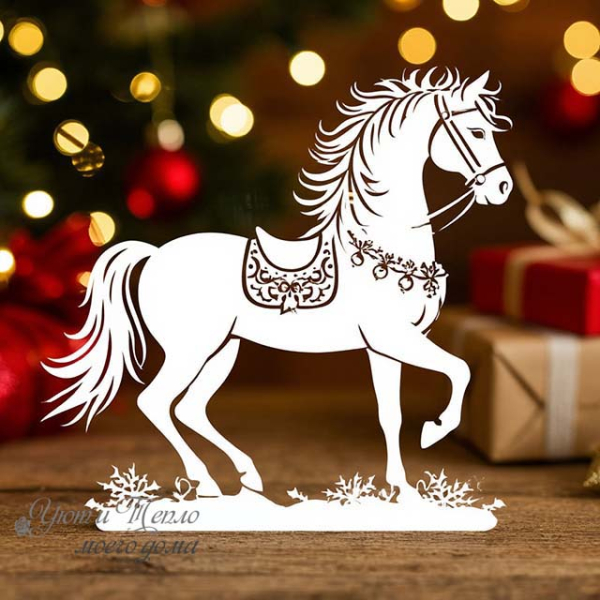 Трафареты на окна для вырезания из бумаги к новому 2026 году