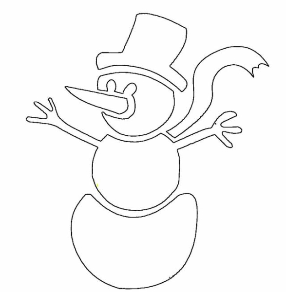 Трафареты на окна для вырезания из бумаги к новому 2026 году