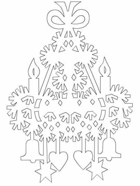 Трафареты на окна для вырезания из бумаги к новому 2026 году