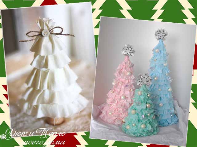 Ёлки своими руками к Новому году из подручных материалов